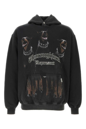Charcoal cotton Thoroughbred sweatshirt Blue REPRESENT (MLM41134)