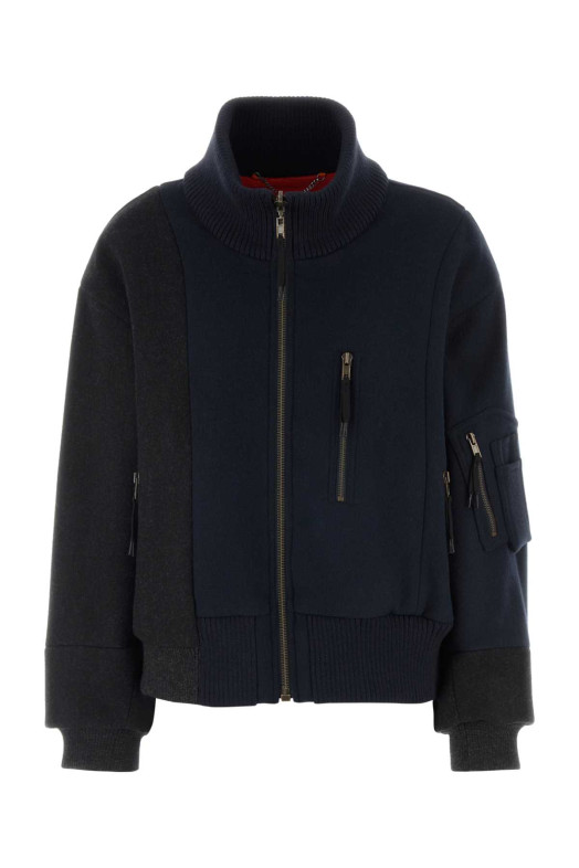 Two-tone wool bomber jacket MAISON MARGIELA (S51AM0520M35935)