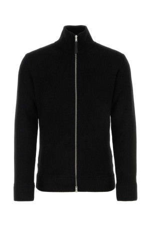Black cotton blend cardigan MAISON MARGIELA (SI1HA0013S17781)