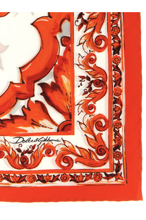 'Maiolica' scarf orange