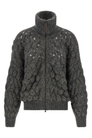 'Dazzling Waves' cardigan Gray
