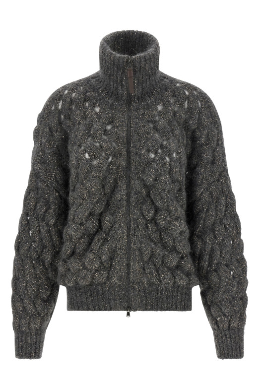 'Dazzling Waves' cardigan Gray