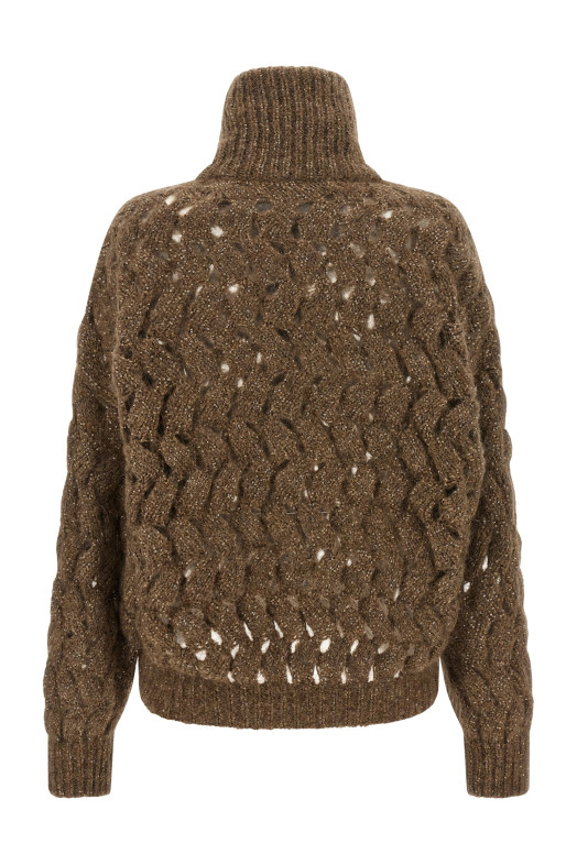 'Dazzling Waves' cardigan Brown