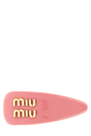 Затискач для волосся з логотипом, рожевий MIU MIU 5IF092069F0410