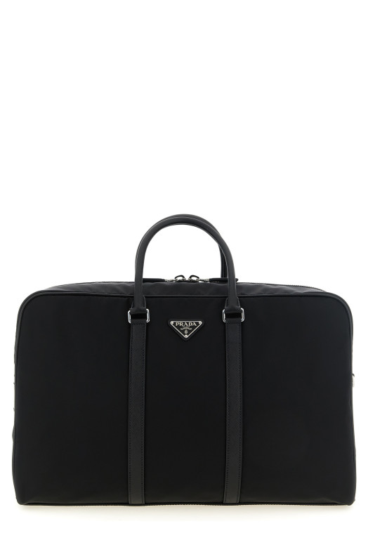 Дорожня сумка з матеріалу Re-Nylon та Saffiano, чорна PRADA 2VC042VOOO2DMHF0002