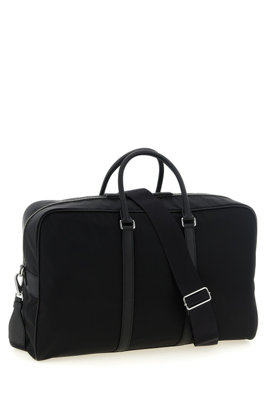 Дорожня сумка з матеріалу Re-Nylon та Saffiano, чорна PRADA 2VC042VOOO2DMHF0002