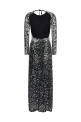 Платье с пайетками, чёрное PACO RABANNE 25HJRO263CU0014P001