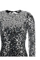 Платье с пайетками, чёрное PACO RABANNE 25HJRO263CU0014P001