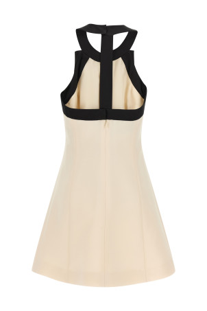 Valentino Garavani crêpe couture dress Black-grey