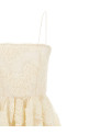 'Flower Mesh Midi' dress White