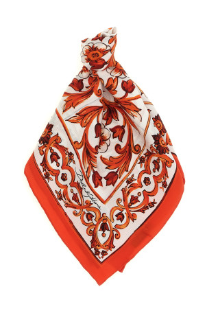 'Maiolica' scarf orange