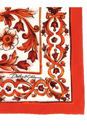 'Maiolica' scarf orange