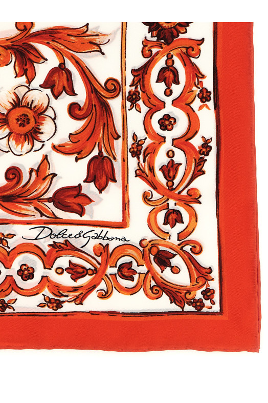 'Maiolica' scarf orange