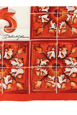 'Maiolica' scarf orange
