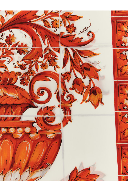 'Maiolica' scarf orange