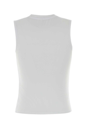 Біла майка з еластичної бавовни, біла, ALEXANDER WANG (1CC3261360)