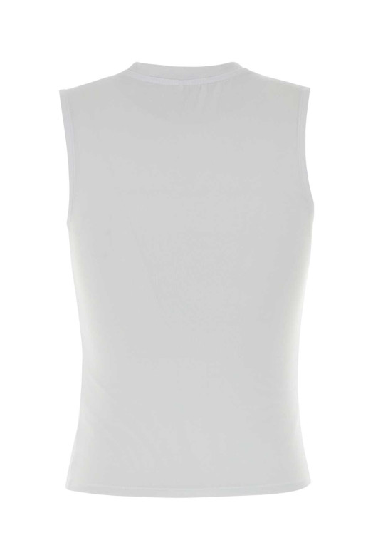 Біла майка з еластичної бавовни, біла, ALEXANDER WANG (1CC3261360)