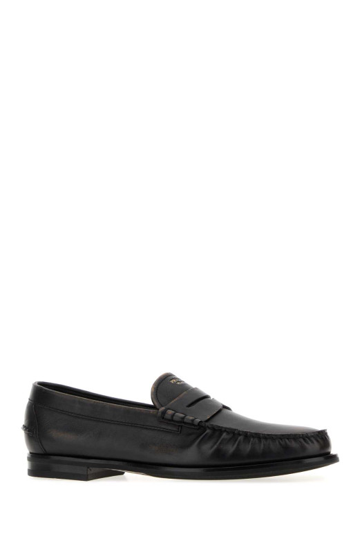 Black leather loafers PRADA (2DB239FX0002HII)