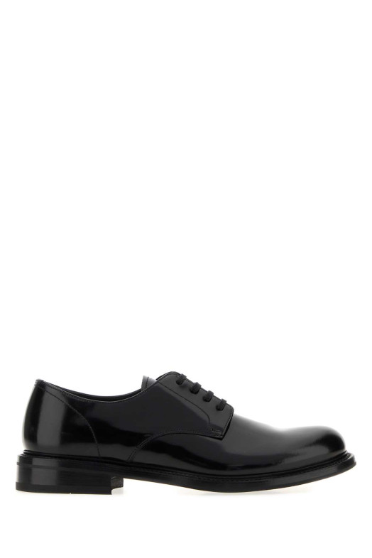 Black leather lace-up shoes Black PRADA (2EB198FX000055)