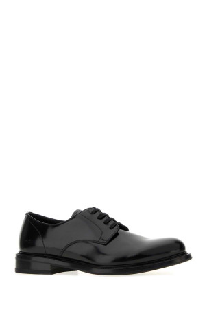 Black leather lace-up shoes Black PRADA (2EB198FX000055)