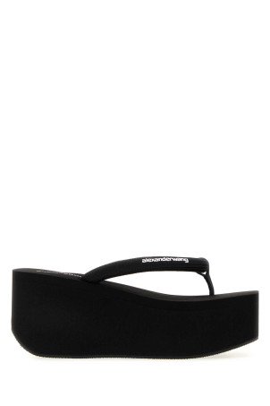 Black fabric Jenna thong slippers ALEXANDER WANG (30326S024)
