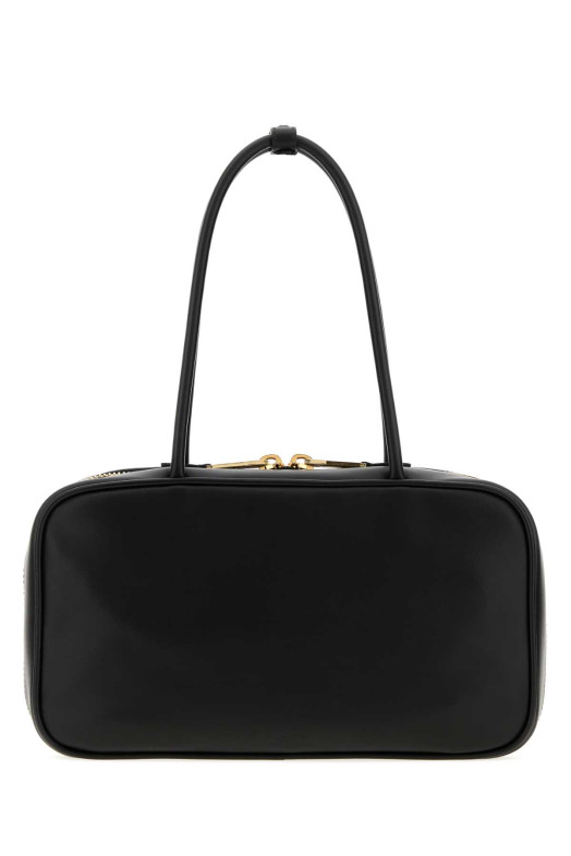 Черная кожаная сумка через плечо MIU MIU (5BB1722CRW)