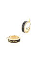 Золоті металеві сережки Black MIU MIU (5IO1032F6T)