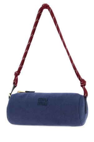 Navy blue gabardine shoulder bag MIU MIU (5NE8532IA7)