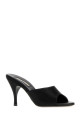 Black satin mules Black MIU MIU (5XX684FD085049)