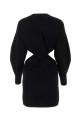 Black wool blend dress Black ALEXANDER MCQUEEN (758585Q1A6W)