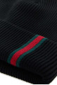 Черная шерстяная шапка-бейсболка GUCCI (8341924G200)
