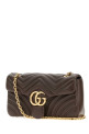 Сумка через плечо GUCCI из кожи наппа цвета «мут» с узором GG Marmont (837267AAGUE)