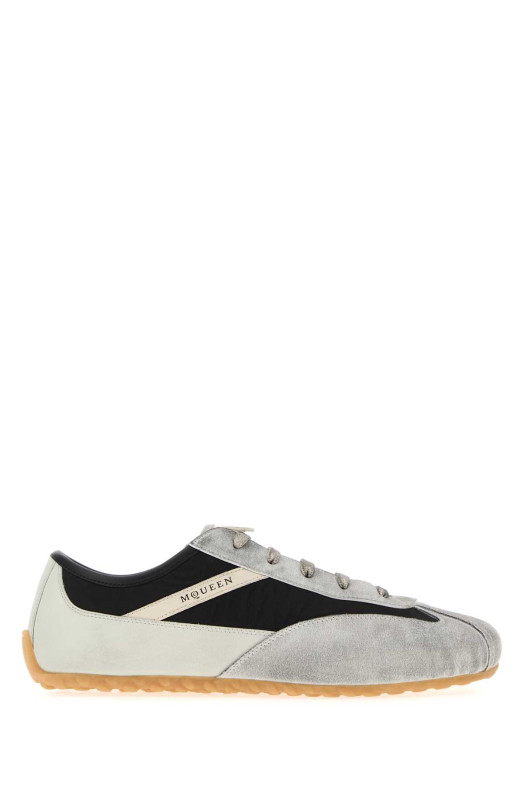Двухцветные кроссовки Boxe из кожи и ткани ALEXANDER MCQUEEN (868496WIAKI)