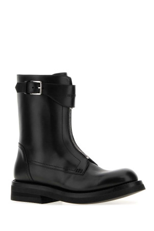 Black leather Biker boots Black ALEXANDER MCQUEEN (874831WHAE3)