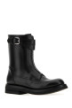 Черные кожаные ботинки в стиле байкер от ALEXANDER MCQUEEN (874831WHAE3)