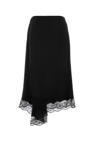 Black crepe skirt Black ALEXANDER MCQUEEN (A000DCQEAAL)