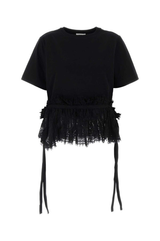 Black cotton t-shirt Black ALEXANDER MCQUEEN (A000L5QLAEZ)