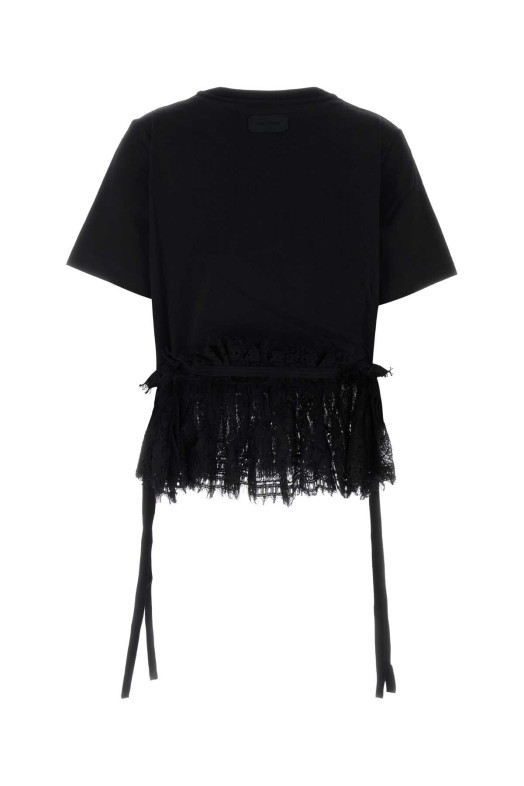 Black cotton t-shirt Black ALEXANDER MCQUEEN (A000L5QLAEZ)