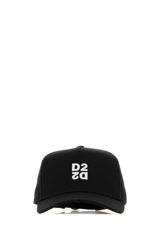 Черная хлопковая бейсболка DSQUARED (BCM096405C00001) DSQUARED2