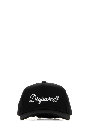 Black cotton baseball cap DSQUARED (BCM097605C00001)