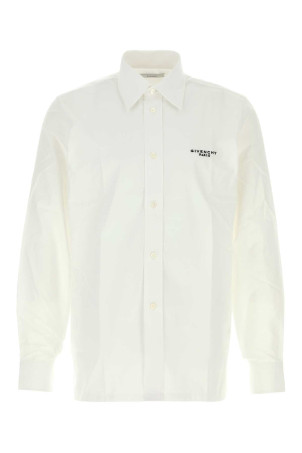 Белая рубашка из поплина GIVENCHY (BM616M165R)