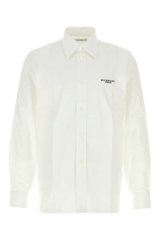 Белая рубашка из поплина GIVENCHY (BM616M165R)