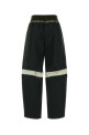 Брюки из смесовой ткани оливкового цвета FENDI (FR6748AW7D)