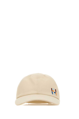 White cotton blend baseball cap White FENDI (FXQ230B17M)