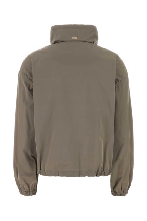 Dove grey polyester windbreaker HERNO (GI000280D12483Z)