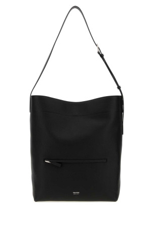 Black leather shopping bag TOM FORD (H0763LCL615Y)