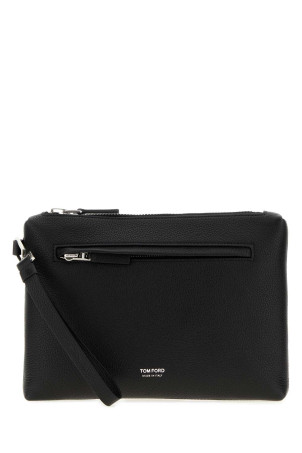 Черный кожаный клатч TOM FORD (H0764LCL615Y)