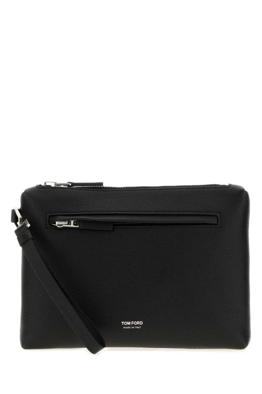 Черный кожаный клатч TOM FORD (H0764LCL615Y)