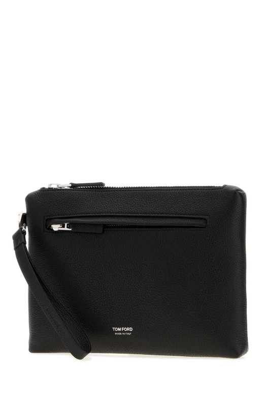 Черный кожаный клатч TOM FORD (H0764LCL615Y)