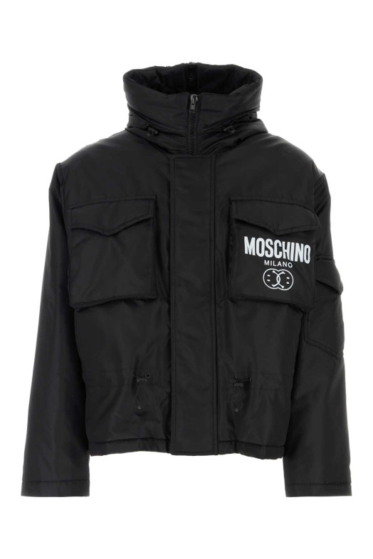 Black nylon padded jacket MOSCHINO (J06352015)